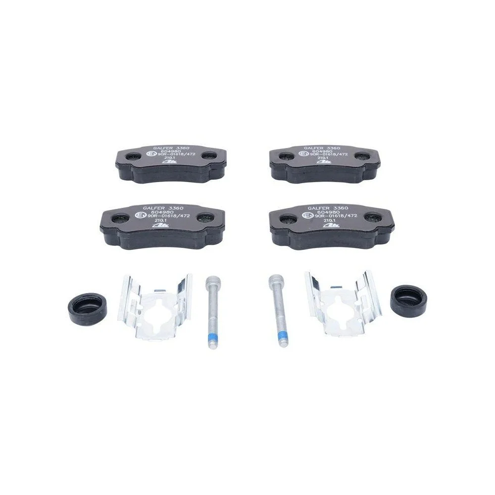 Комплект гальмівних колодок, дискове гальмо ATE 13.0460-4980.2 для CITROËN FIAT PEUGEOT, фото №1 Комплект гальмівних колодок, дискове гальмо ATE 13.0460-4980.2 для CITROËN FIAT PEUGEOT, фото №1