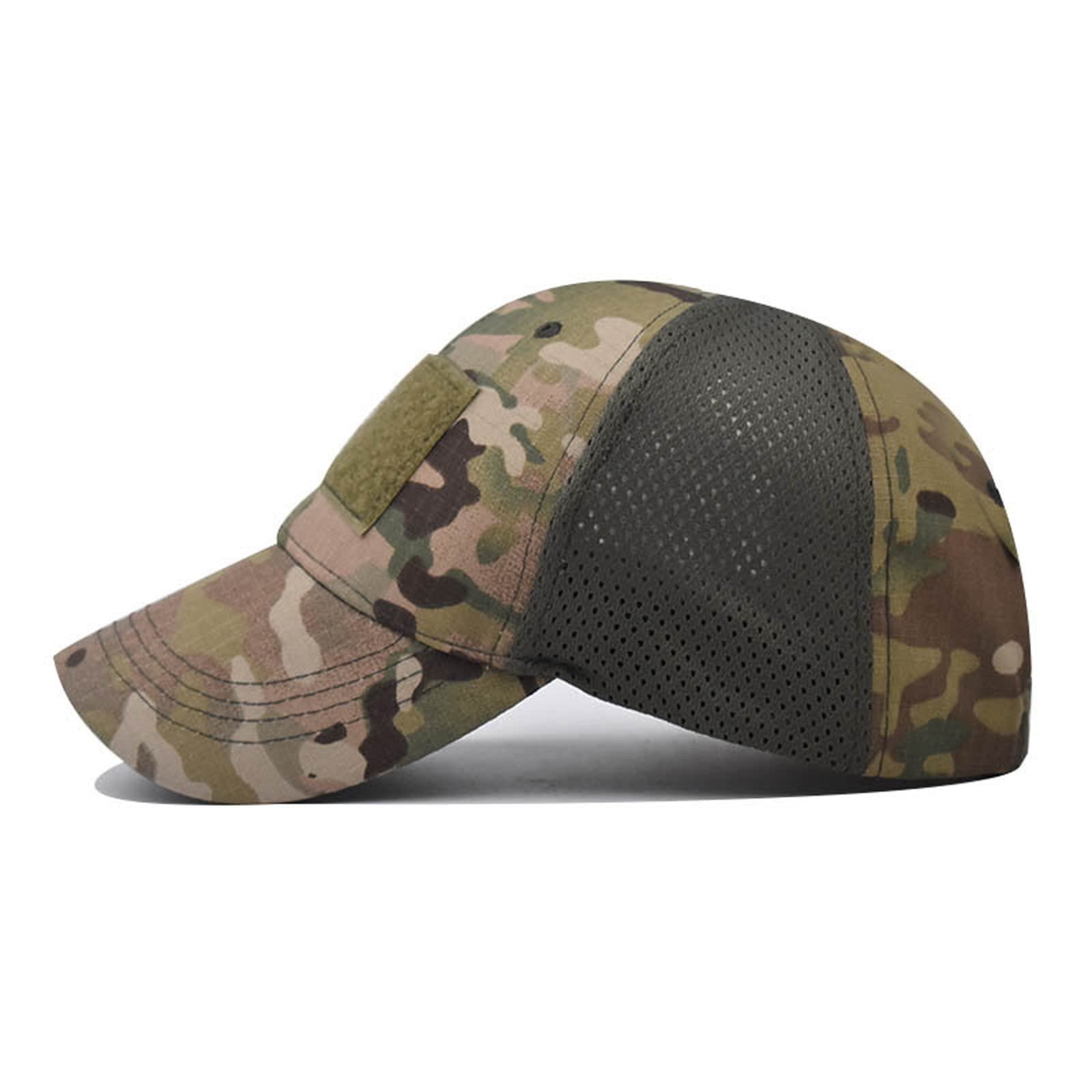 Кепка камуфляжная регулируемая солнцезащитная воздухопроницаемая для взрослых и детей, фото №4