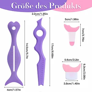 Набір VECOO трафаретів для підводки для початківців Рожевий і фіолетовий synthetic.ua - Фото 1