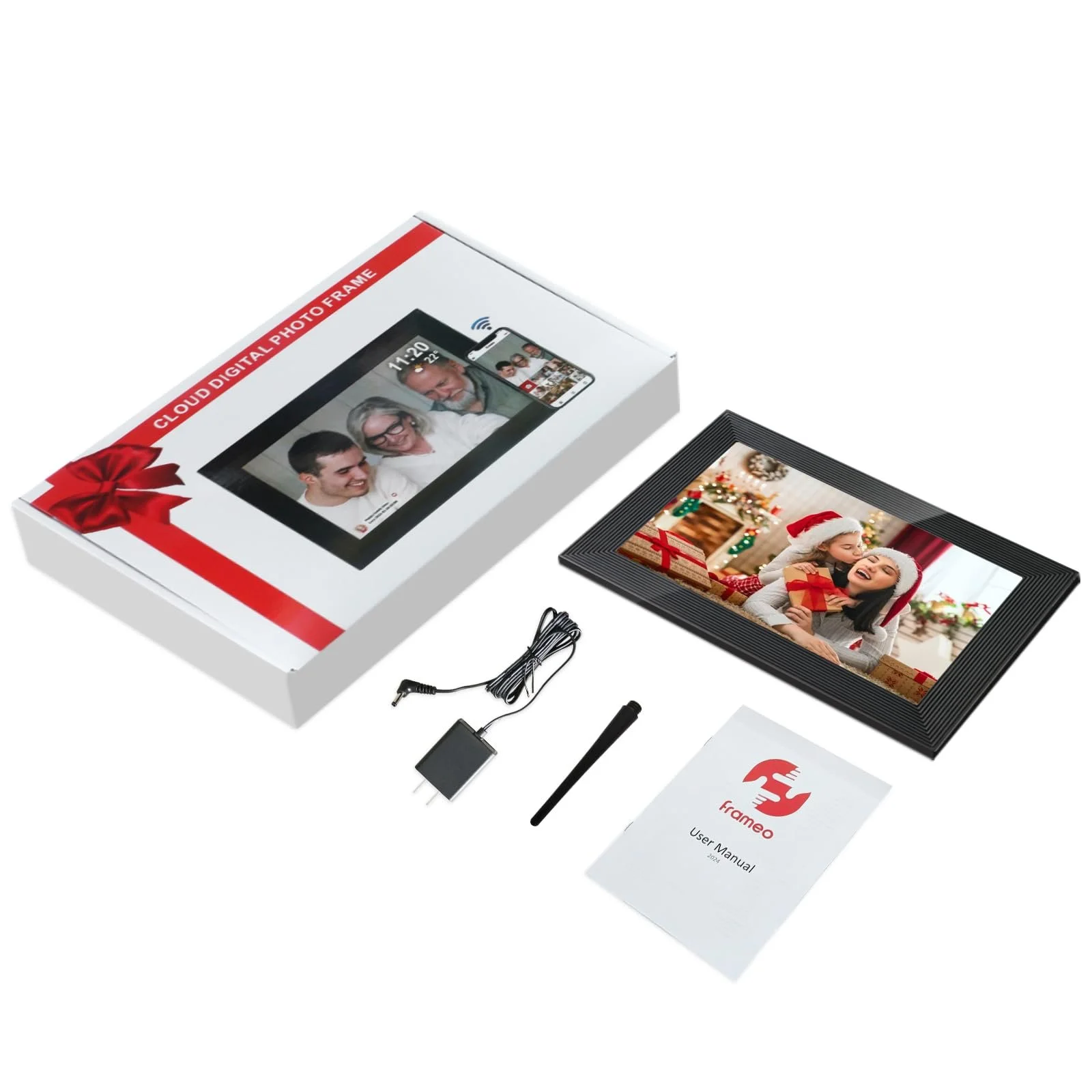 Цифровая фоторамка Jaihonda 10 дюймов 1280 x 800 16 ГБ WiFi Черный, фото №8
