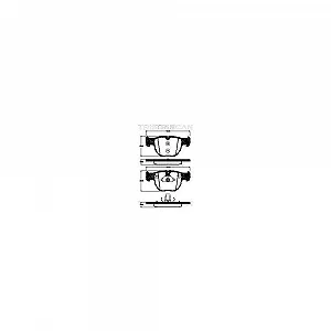 Комплект гальмівних колодок, дискове гальмо TRISCAN 8110 17022 для LAND ROVER, передній міст - Фото 1