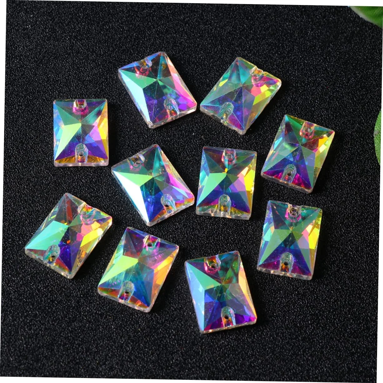 Стрази Скло NUOBESTY AB Crystal Claw Різні форми Кольорові, 100 шт, фото №4