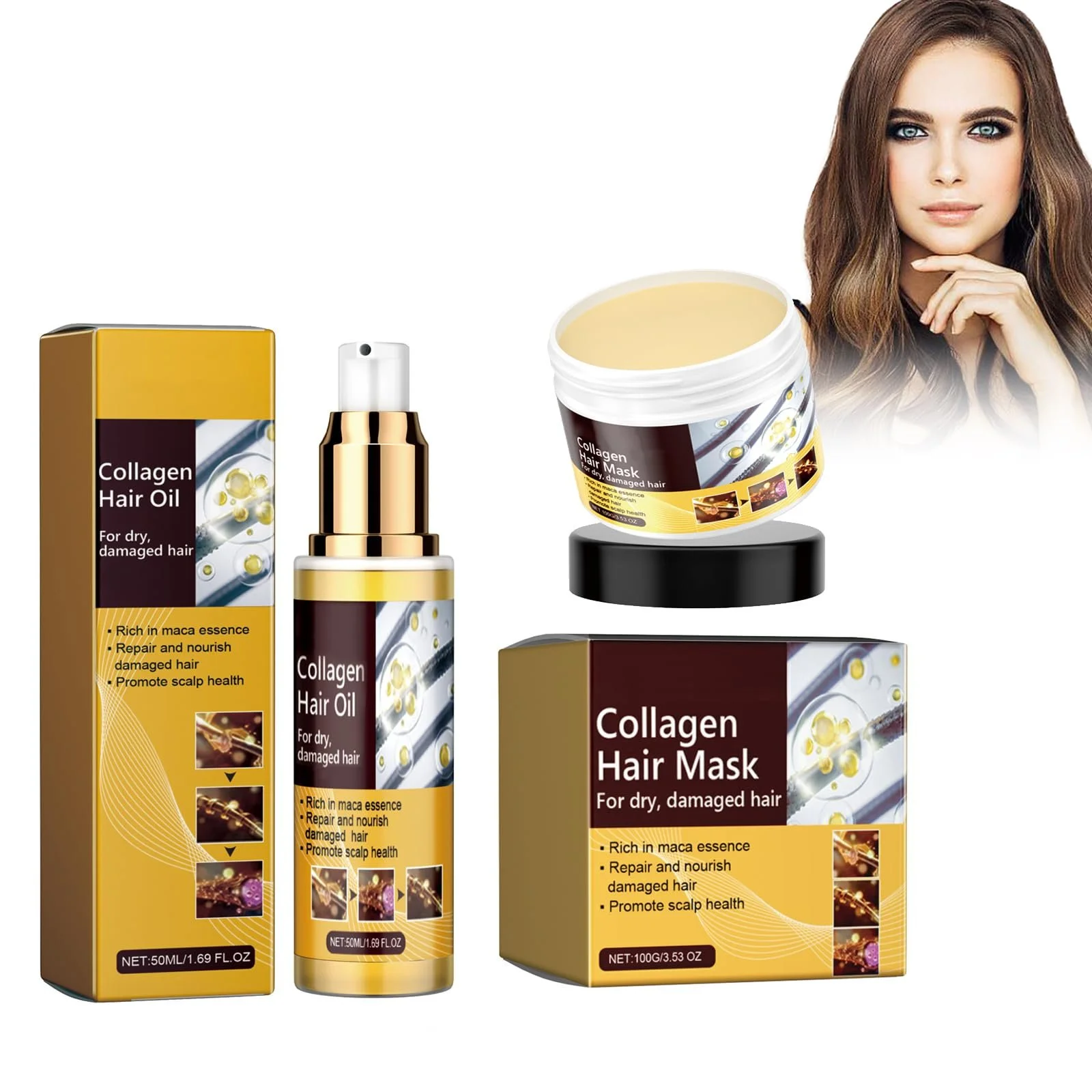 Коллагеновая маска для волос, фото №1