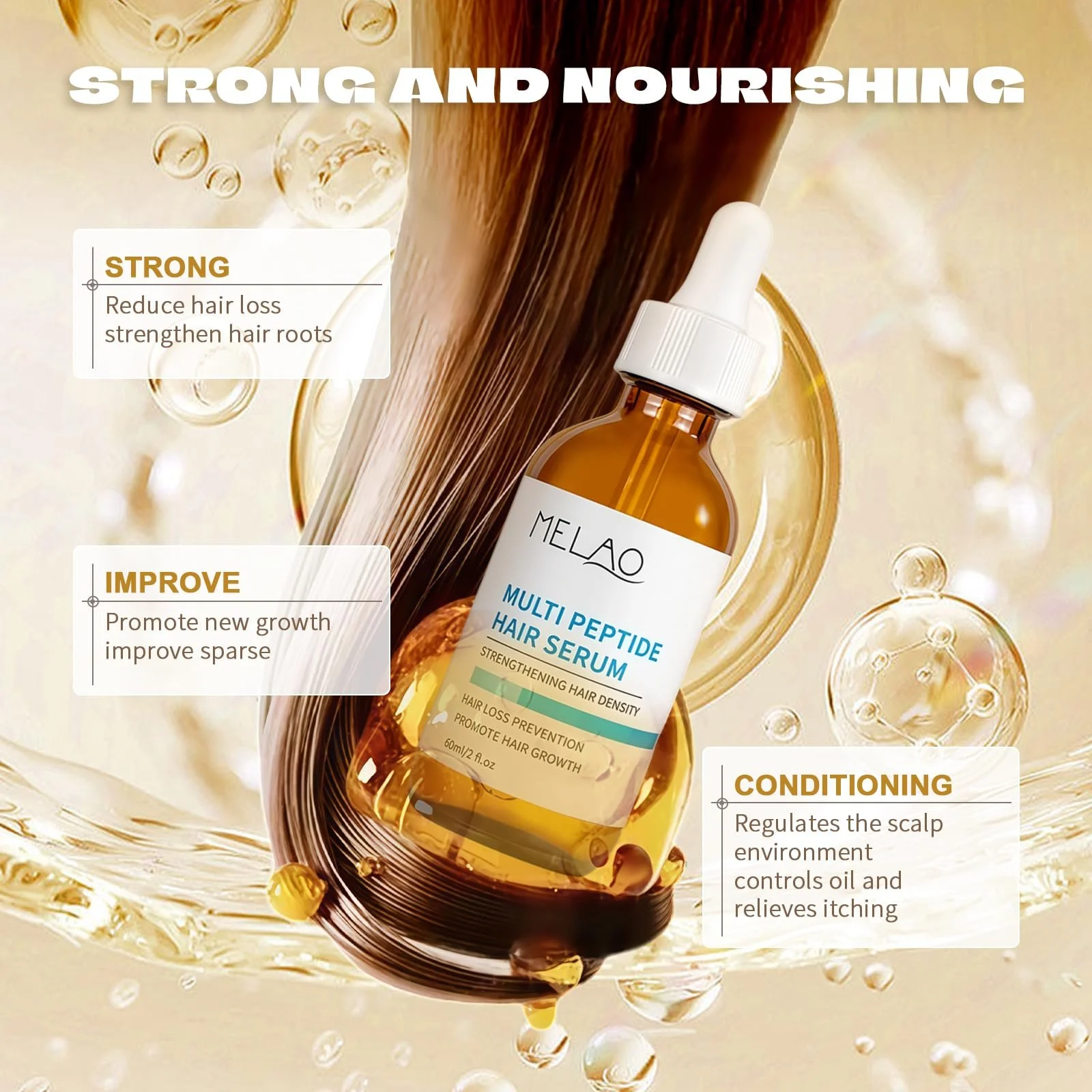 Сыворотка для роста волос для мужчин и женщин, средство для контроля выпадения волос, ускоряет рост волос, масло для густых волос, сыворотка для питания кожи головы, фото №5