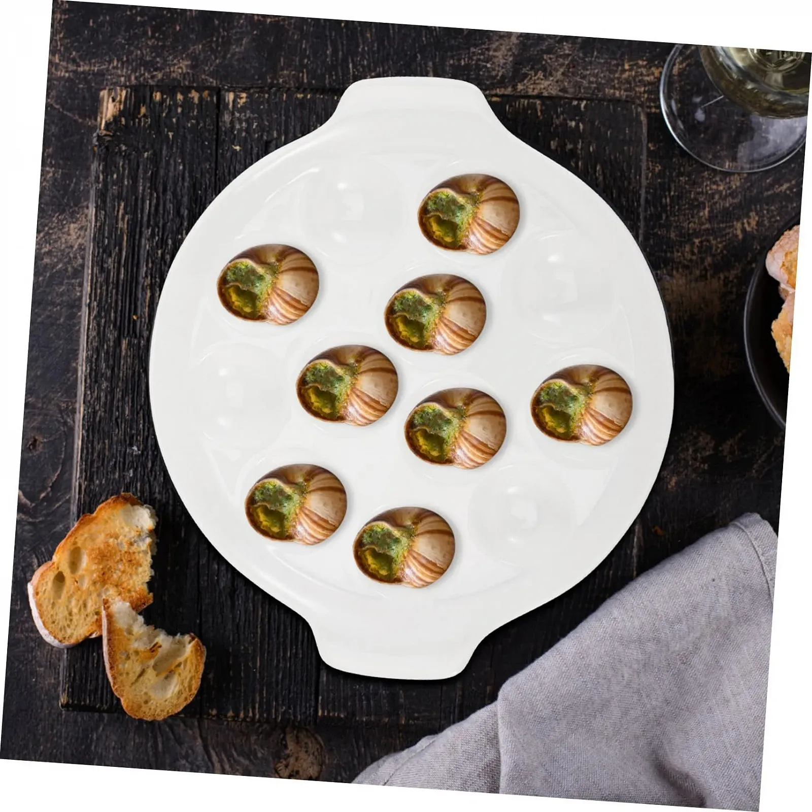 Форма для запекания улиток Garneck керамическая с углублениями, фото №4