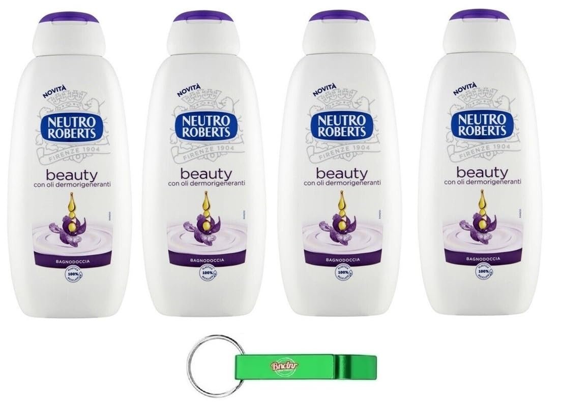 Гель для душу Neutro Roberts Beauty з оліями для регенерації шкіри, 4 шт. по 450 мл, фото №1