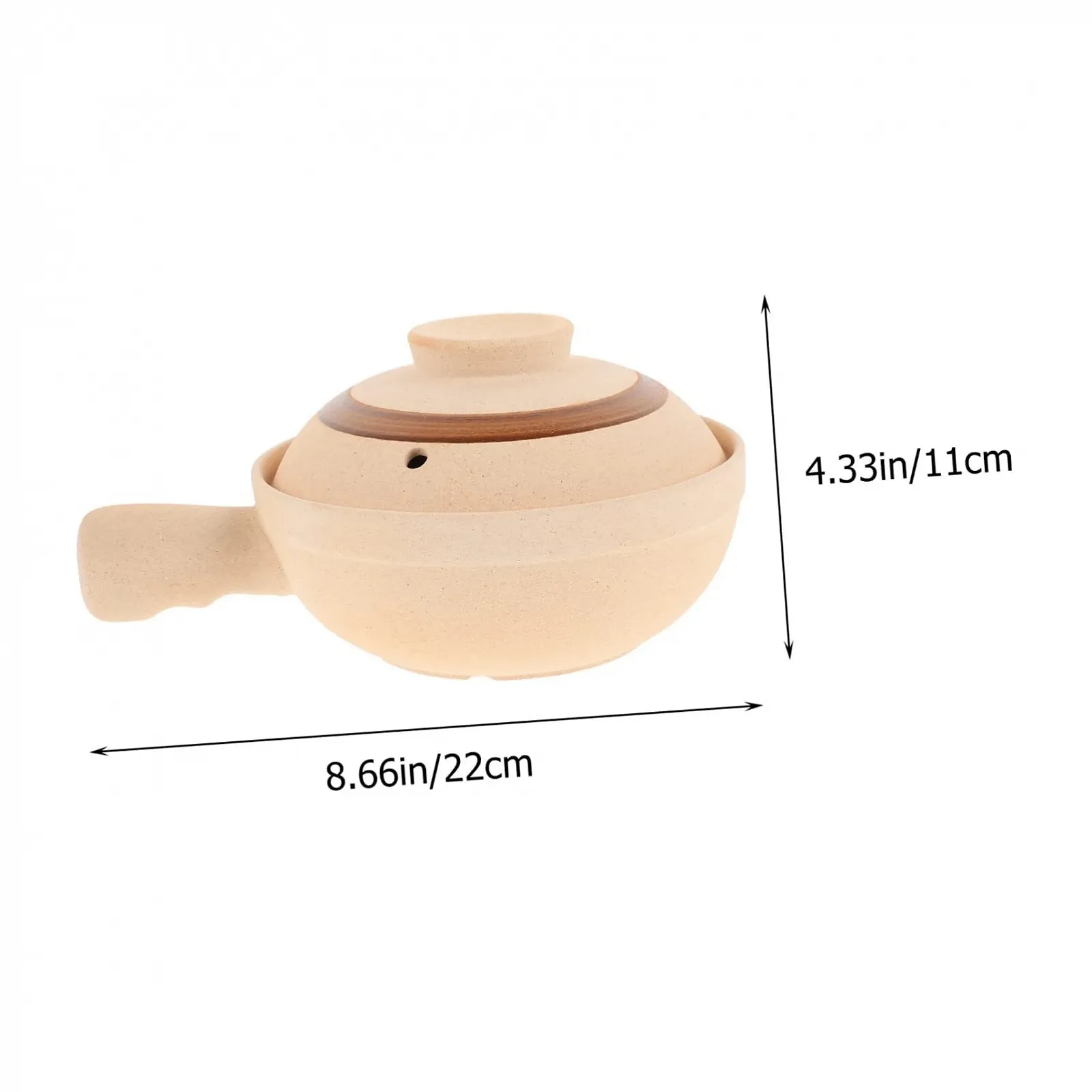 Кастрюля Керамическая С крышкой и одной ручкой, фото №2