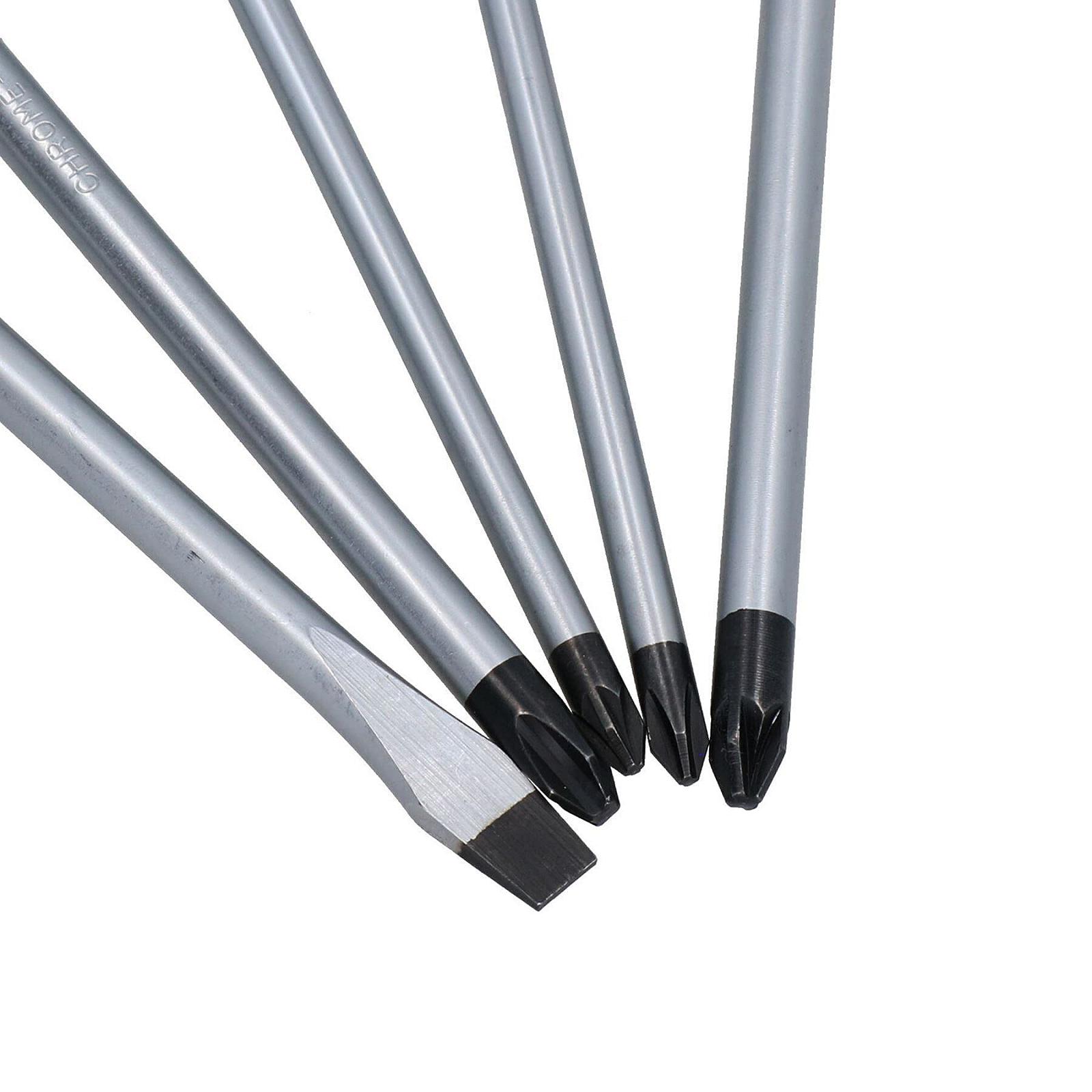 Набір викруток Extra Long 5 Шт. 450 мм Pozi Phillips Flat, фото №2 Набір викруток Extra Long 5 Шт. 450 мм Pozi Phillips Flat, фото №2