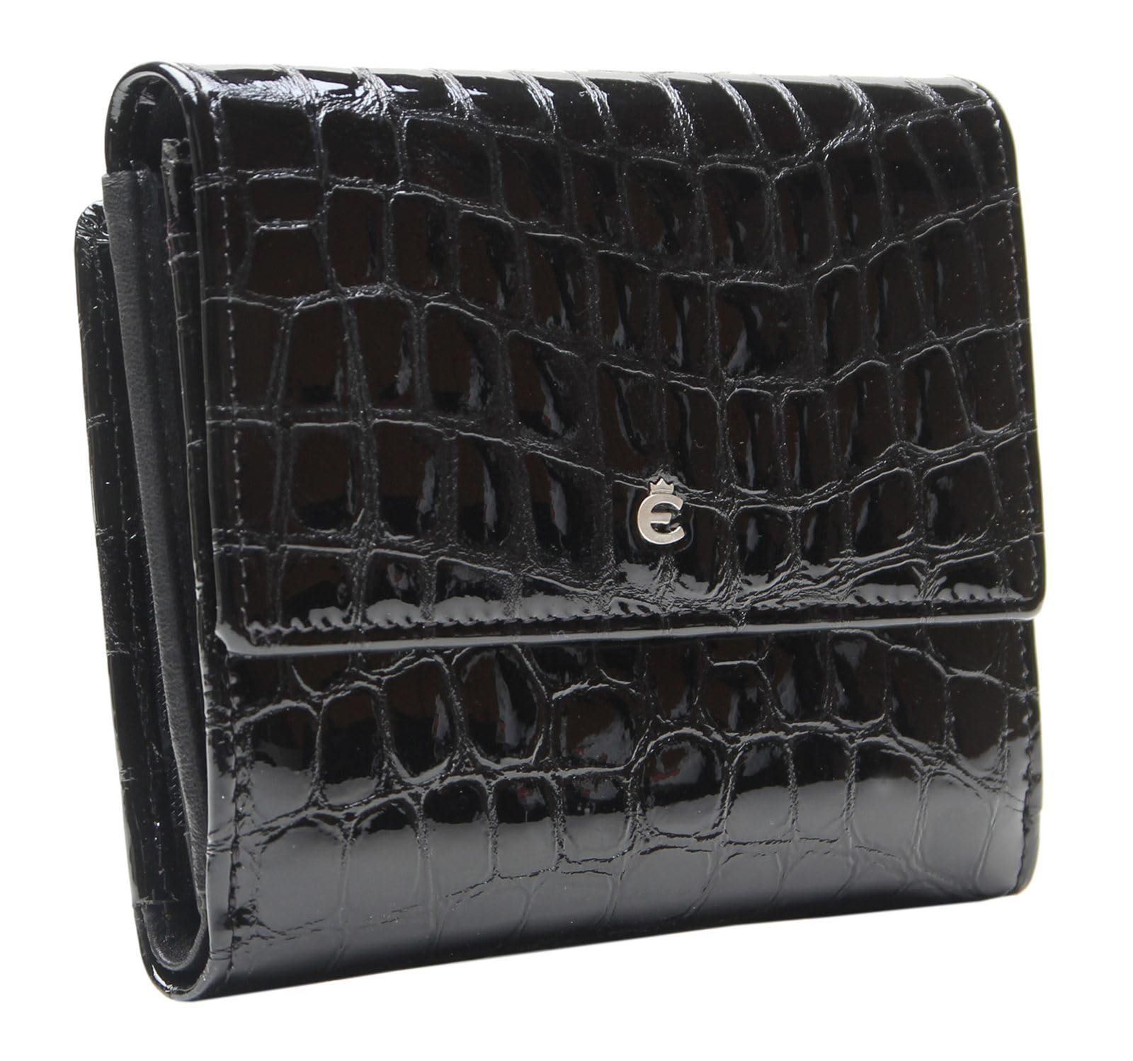 Кошелек кожаный Esquire Nice RFID Protection 12.5 см, черный, RFID защита, фото №4