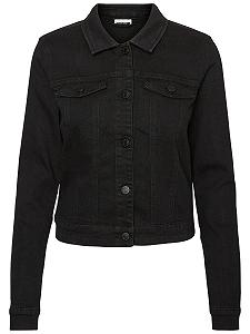 Джинсова куртка Noisy may Nmdebra L/S Жіноча Чорний Wash Denim Noos synthetic.ua - Фото 1