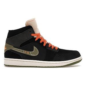 Кроссовки Air Jordan 1 Mid SE Craft 42.5 - Фото 1