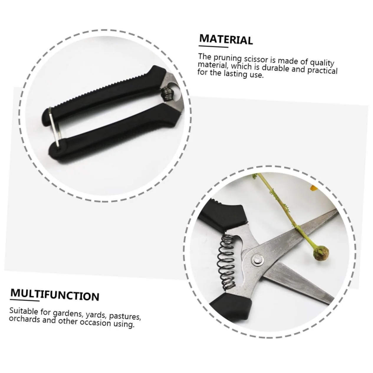 Ножиці  Happyyami PVC-пластик Чорний, фото №9