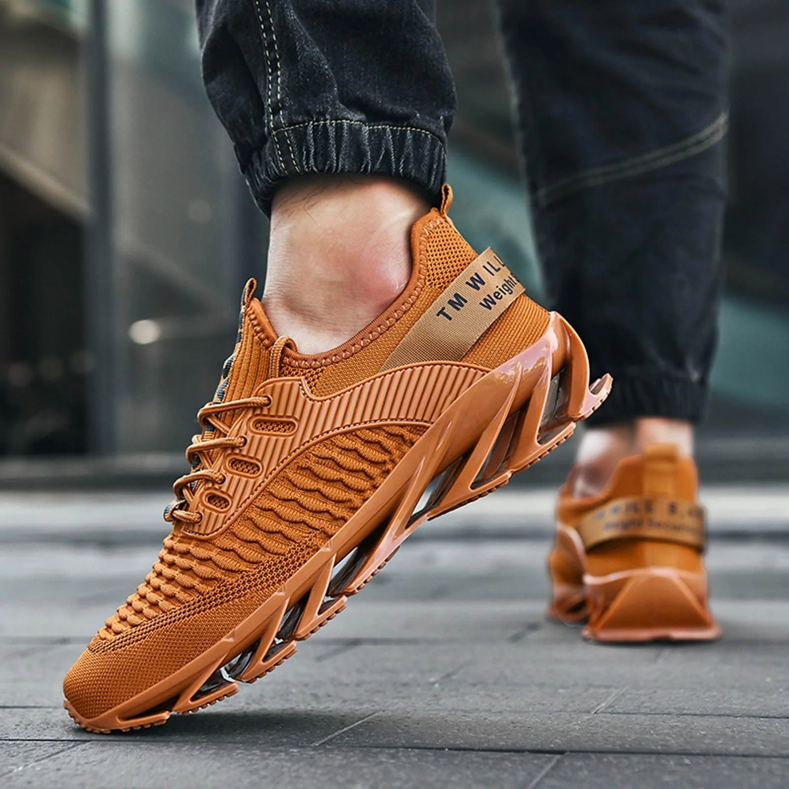 Кросівки Famzuneu Спортивні Чорний Білий, фото №3