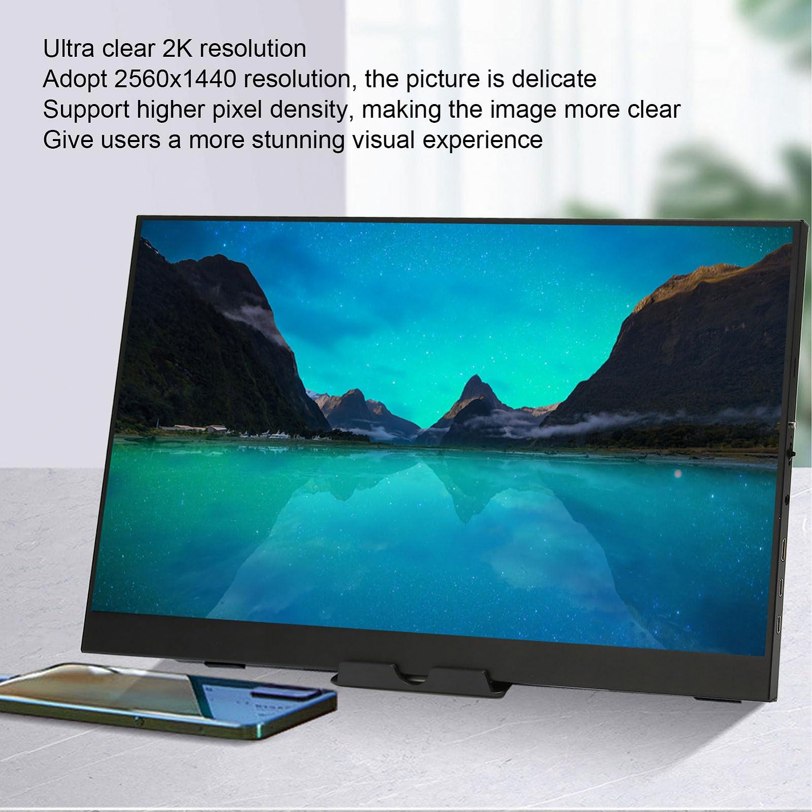 Переносний Монітор 17.3 дюйма HD 2K 2560 X 1440 USB C HDMI, фото №4