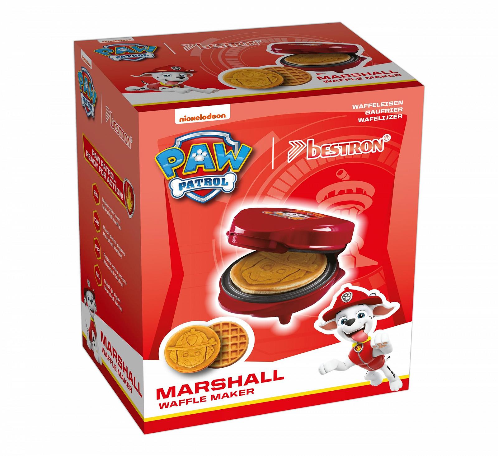 Мини-вафельница Bestron Paw Patrol Marshall 10 cm красный, фото №6