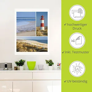 Наклейка на стіну ARTland Dreams of the Sea U5JI 45 x 60 см Самоклеюча вінілова плівка synthetic.ua - Фото 1