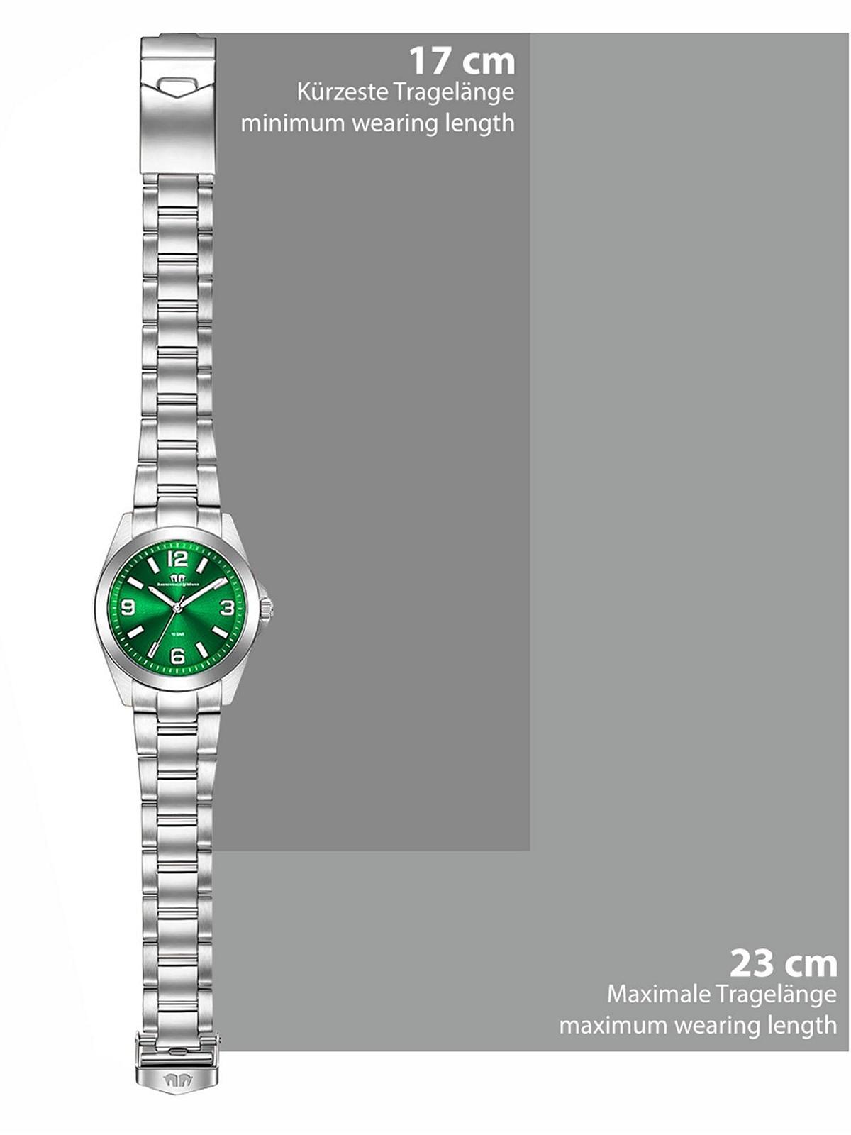 Жіночий годинник Rhodenwald & Söhne 10010410, аналоговий, кварцовий механізм, сріблястий ремінець з нержавіючої сталі, браслет, фото №6