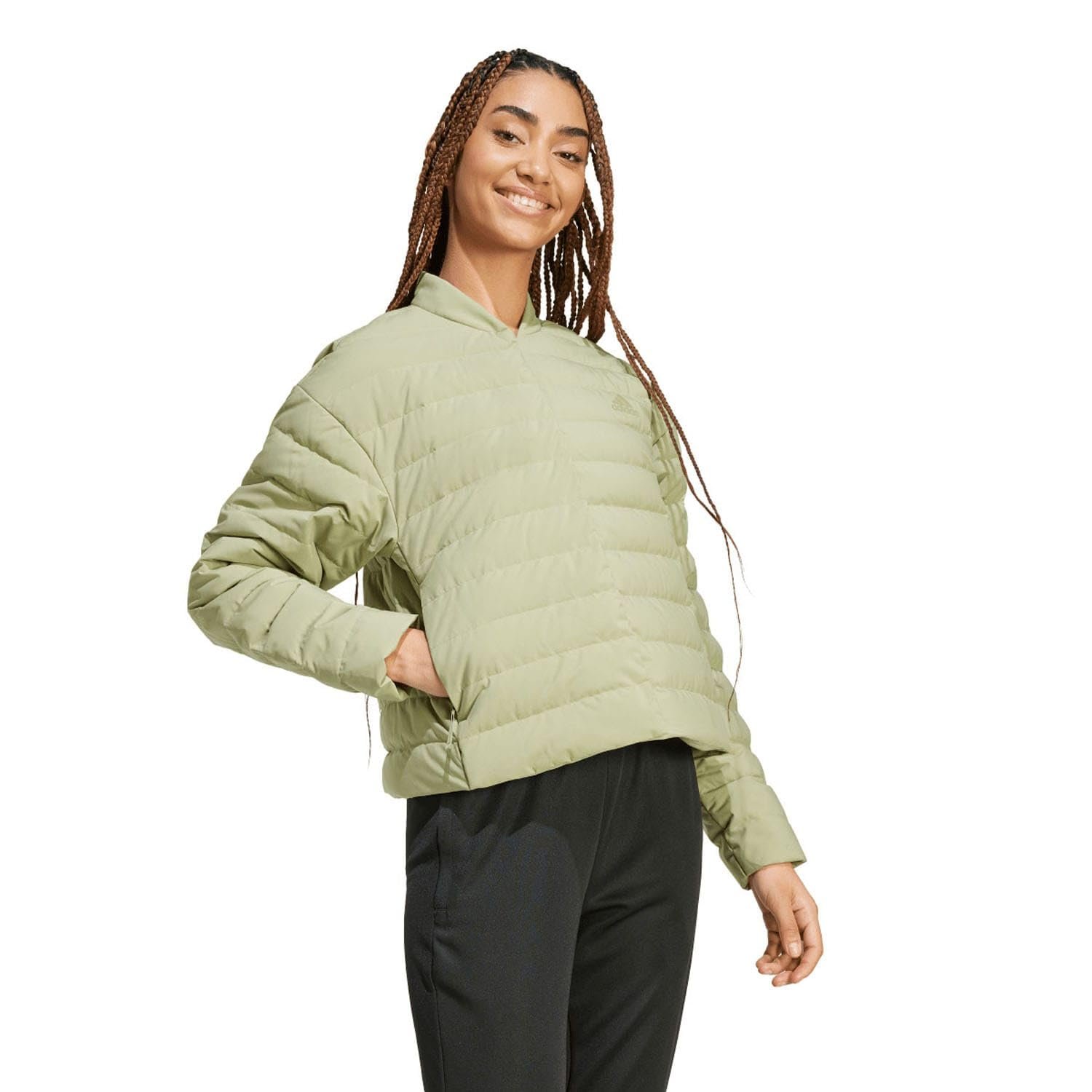 Куртка adidas Helionic Light Пуховая Зеленая, фото №6