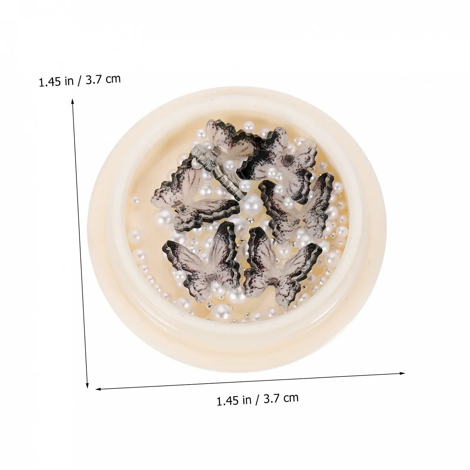 Украшения для ногтей LALAFINA Цветы Бриллианты Жемчуг Серебро Смола (12 коробок), фото №4 Украшения для ногтей LALAFINA Цветы Бриллианты Жемчуг Серебро Смола (12 коробок), фото №4