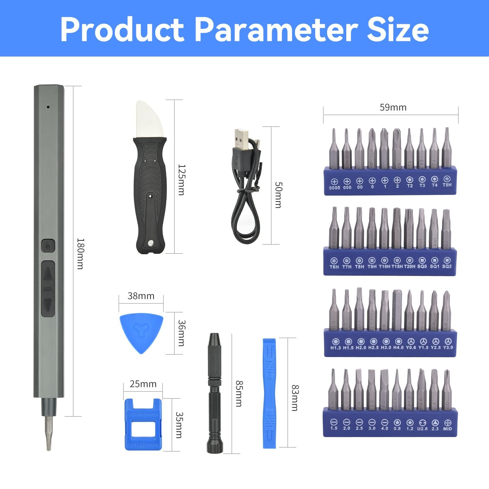 Електрична викрутка набір Precision 51-в-1, фото №2
