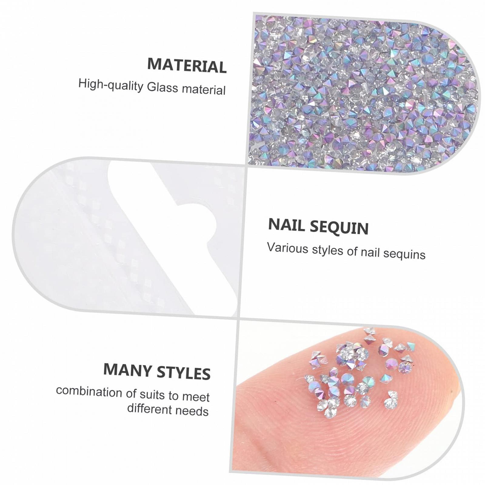 Микро Бриллиант для Ногтей Healeved, Украшения для Ногтей, Стразы для Ногтей, Аксессуары для Ногтей, Аксессуары для Искусственных Ногтей, DIY Бриллианты для Ногтей, Стеклянная Основа для Заточки, фото №2