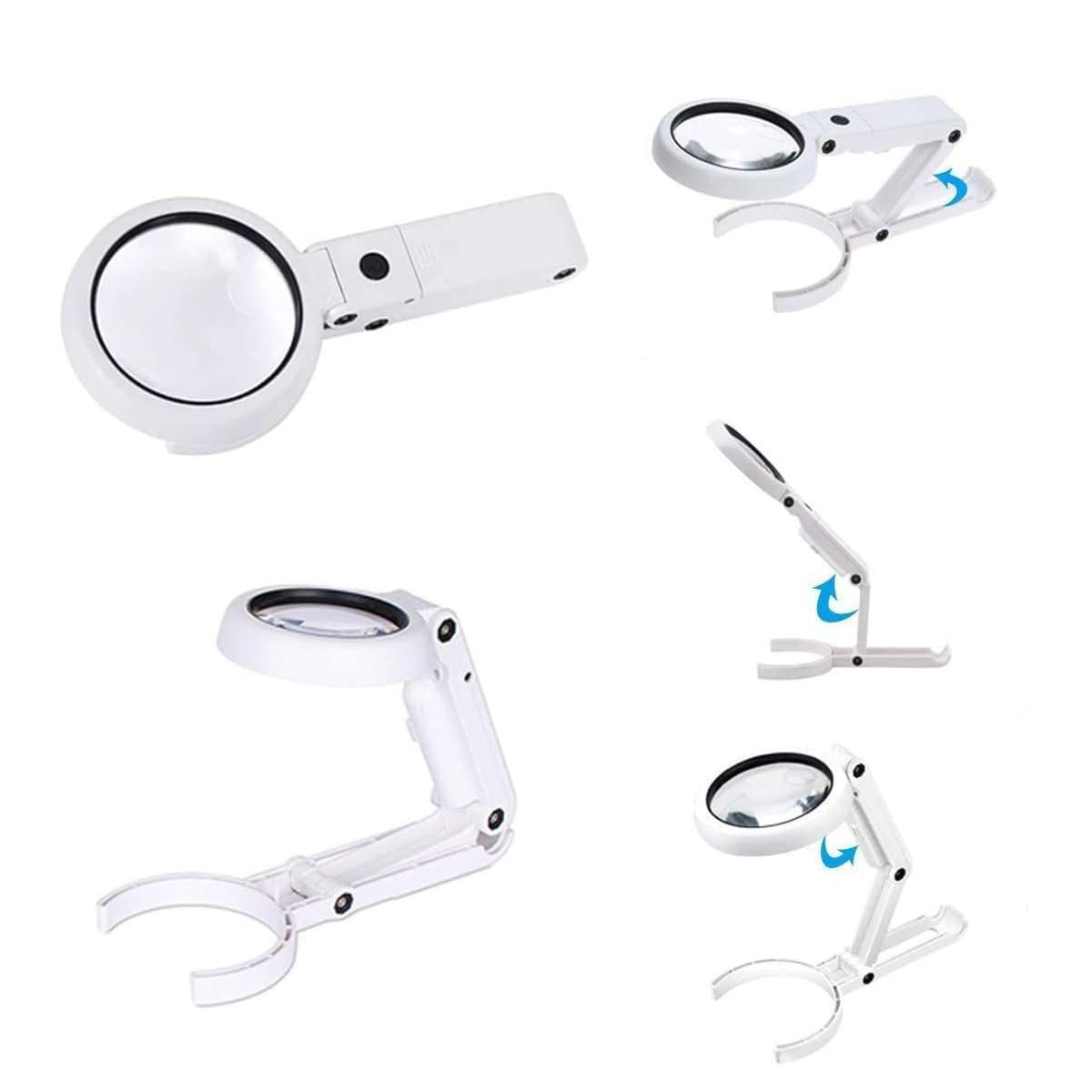 Настільна лампа Velamp 8 LED Ручна або настільна лампа з лінзою 5X/11X, фото №2