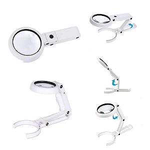 Настільна лампа Velamp 8 LED Ручна або настільна лампа з лінзою 5X/11X synthetic.ua - Фото 1