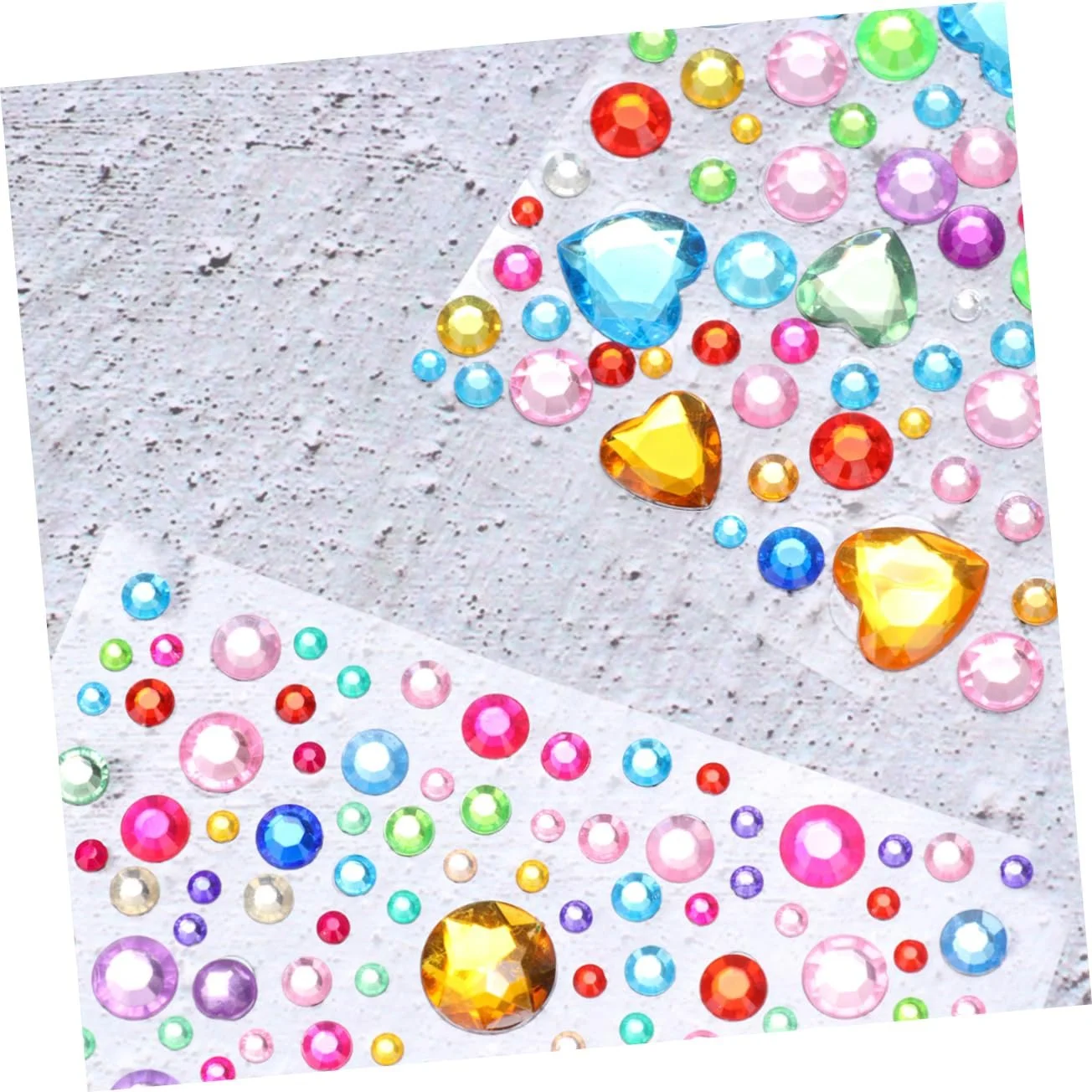 Набір кристалічних наклейок NUOBESTY (5 аркушів) з акриловими стразами різних форм і кольорів для іграшок, мобільних телефонів, фоторамок, фото №8