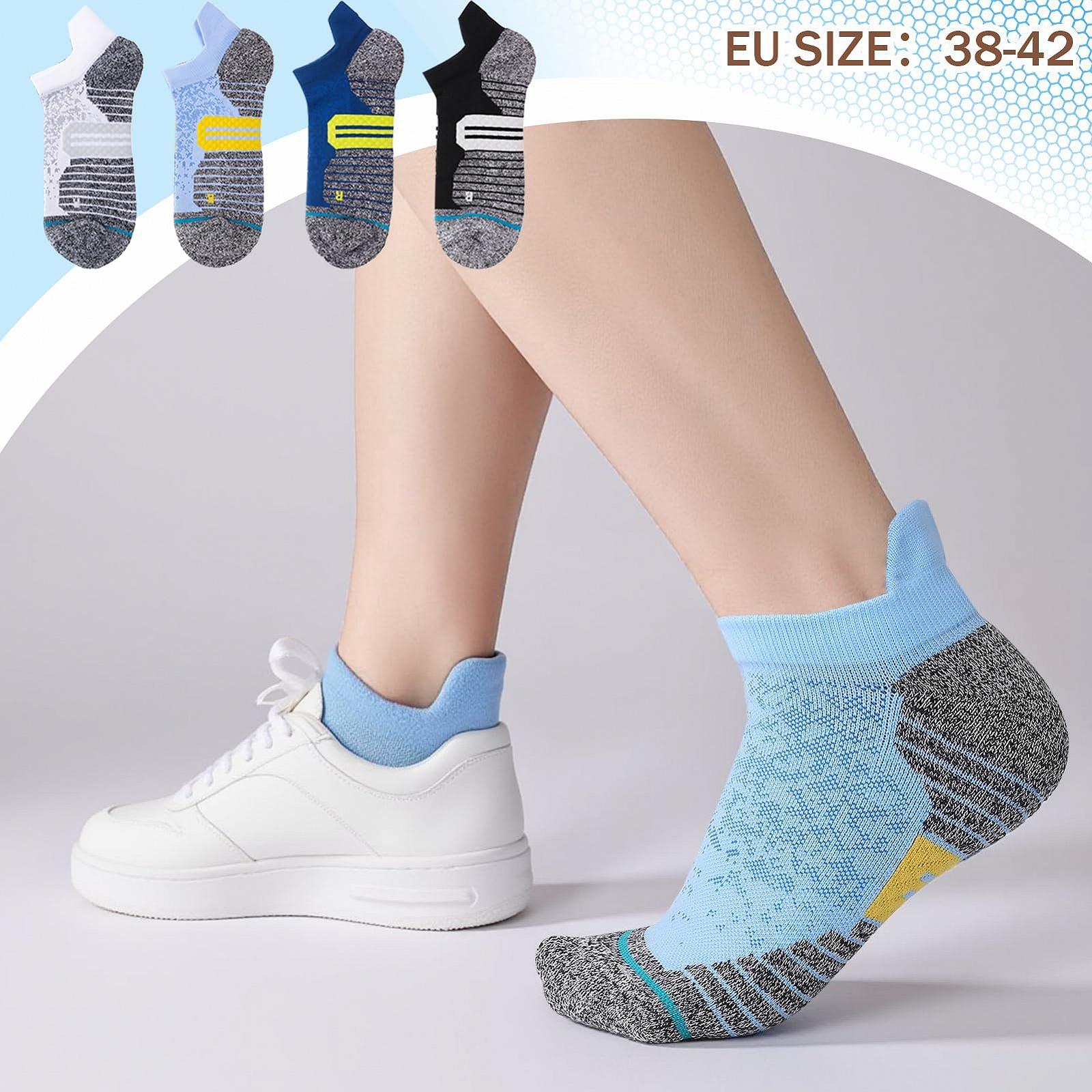 Компрессионные носки для мужчин и женщин 4 пары, для облегчения подошвенного фасциита, 15 мм рт. ст., спортивная поддержка, нескользящие, потоотводящие носки для бега, фото №5 Компрессионные носки для мужчин и женщин 4 пары, для облегчения подошвенного фасциита, 15 мм рт. ст., спортивная поддержка, нескользящие, потоотводящие носки для бега, фото №5