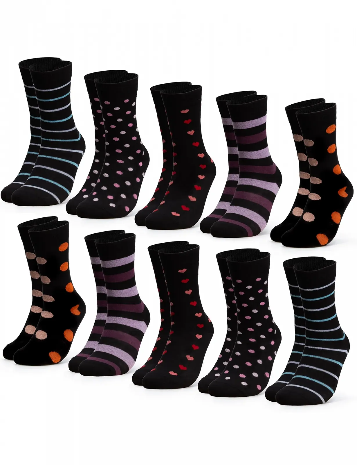 Шкарпетки Візерункові Occulto Жіночі Набір з 10 (Модель: Rita), фото №1