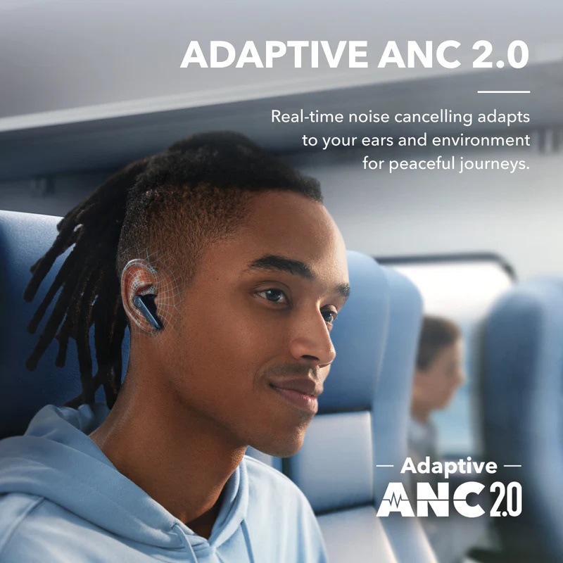 Наушники Anker Soundcore Liberty 4 NC Hi-Res Audio ANC 2.0 LDAC 50ч Blue, фото №5