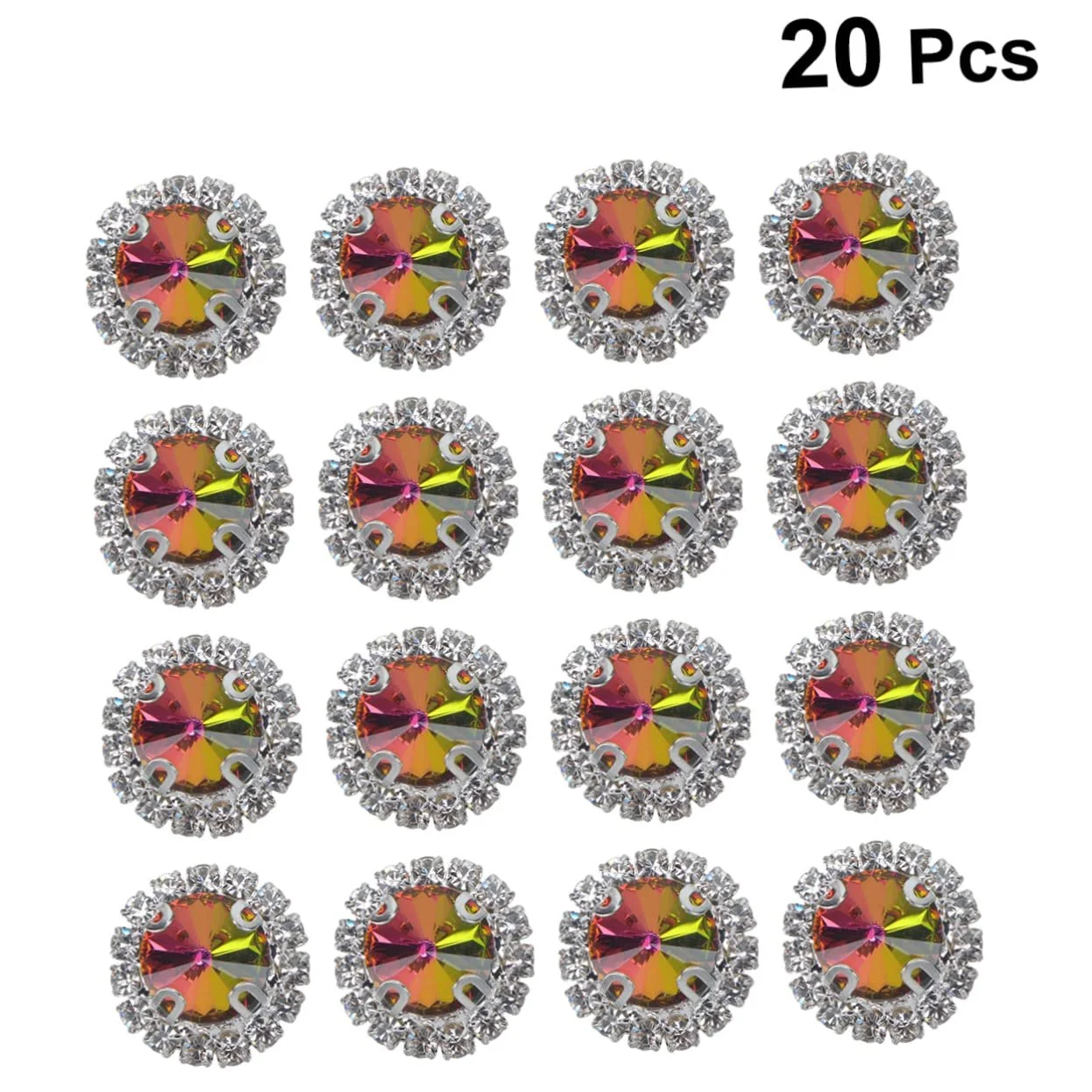 Стрази Плоскі STOBOK 20 штук Штучний діамант, фото №5