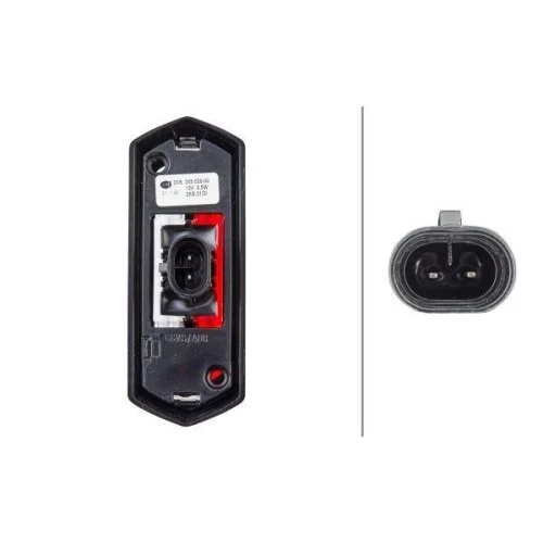 Габаритний ліхтар HELLA 2XS 205 020-001 для KÄSSBOHRER CLAAS боковий монтаж, фото №2