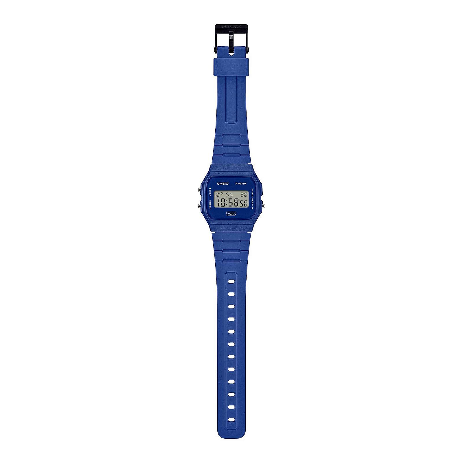 Годинник Casio F-91WB-2A1EF Синій Вінтаж, фото №2