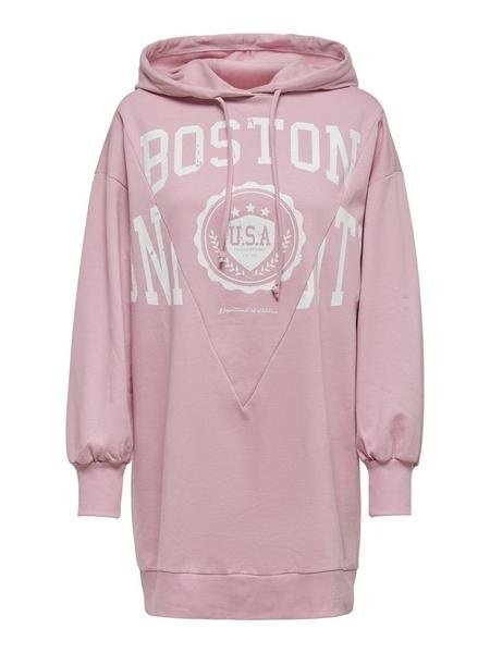 Туніка ONLZOEY LS DREAMER OVERSIZED TUNIC NN 15258223-Dawn Pink-Print:BOSTON ONLY S, фото №1