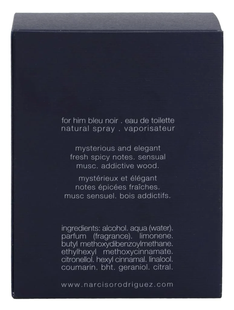 Туалетна вода NARCISO RODRIGUEZ Bleu Noir Vapo 50 мл, фото №4