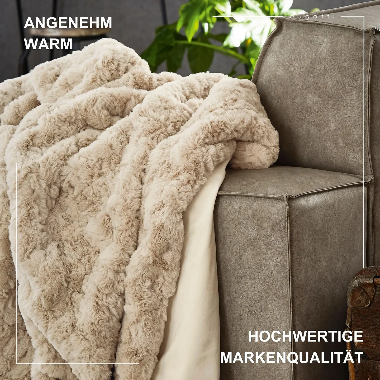 Покривало зі штучного хутра bugatti 150 x 200 см, фото №3