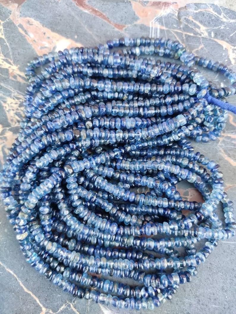 Кианит Круглый гладкий 3.5-4 мм, фото №5