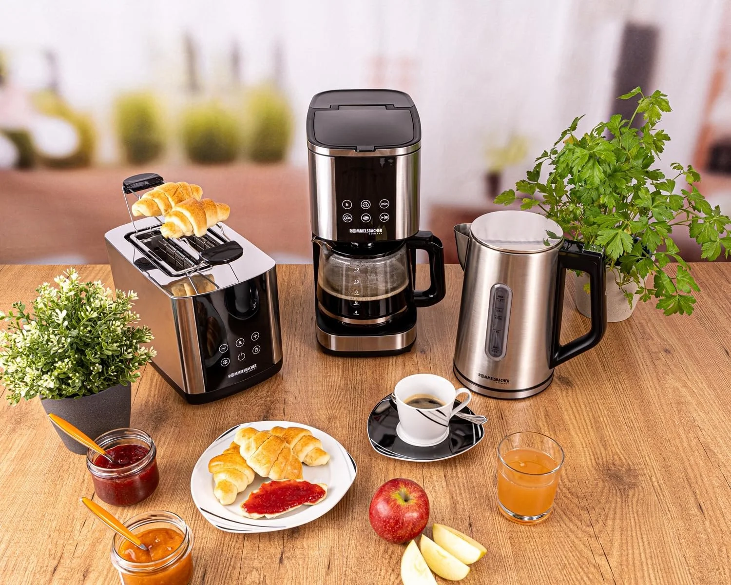 Тостер ROMMELSBACHER To 850, 2 широких слоти для хліба до XL розміру тосту, автоматичне центрування скибочок хліба, LED-дисплей, зворотний відлік, 9 рівнів, рівень розморожування, насадка для хліба, висувний піддон для крихт, фото №6
