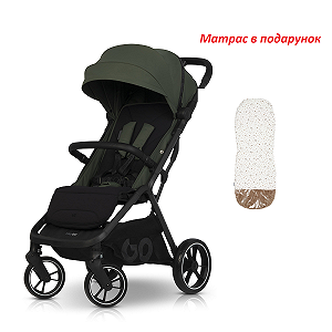 Коляска прогулочная + МАТРАС в подарок Zoya зеленая - Фото 1