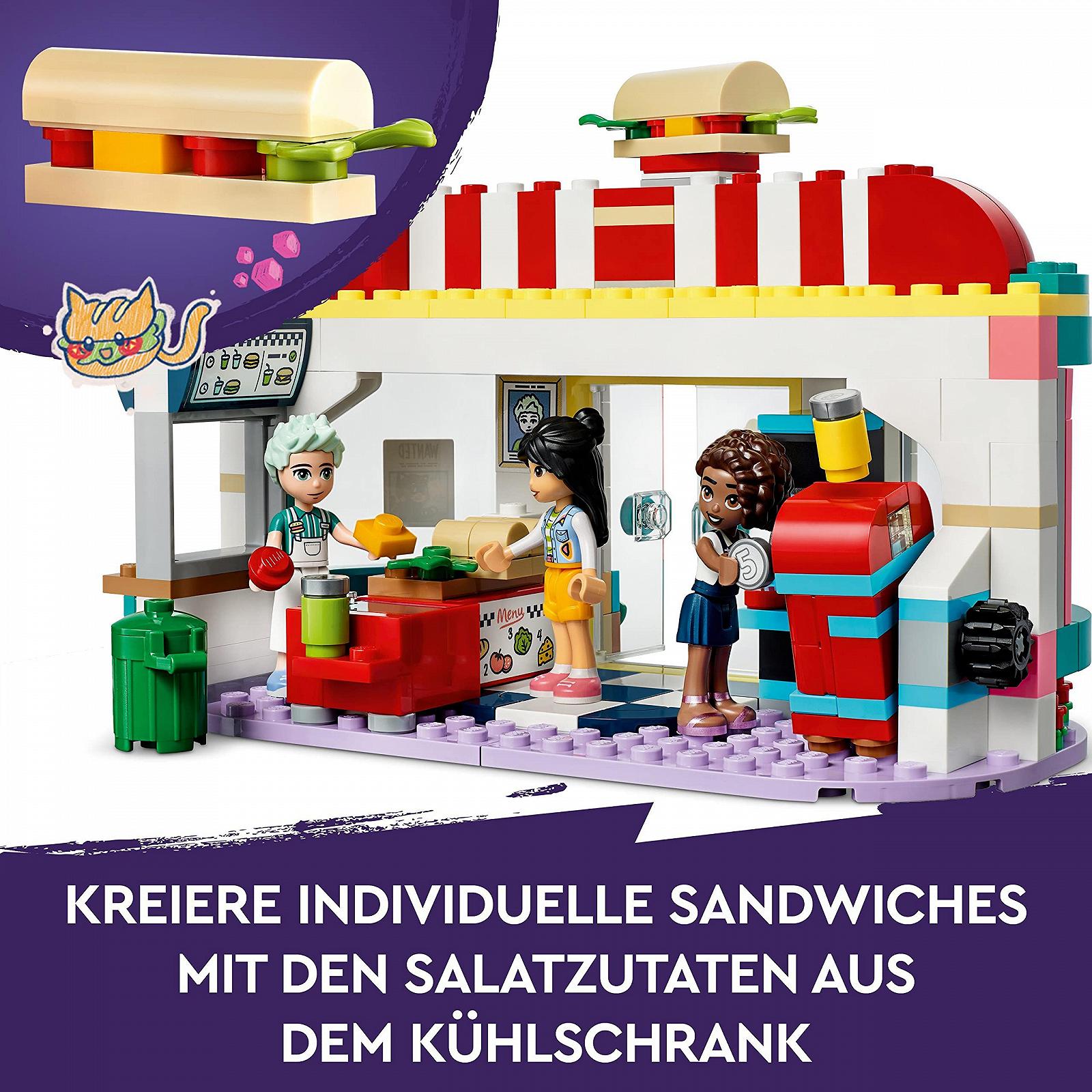 Конструктор LEGO Friends 41728 Restaurant с мини-куклами Лианн, Алией и Чарли 2023, фото №4 Конструктор LEGO Friends 41728 Restaurant с мини-куклами Лианн, Алией и Чарли 2023, фото №4