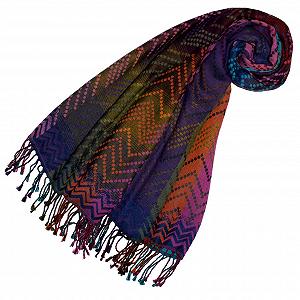 Пашмина Lorenzo Cana 90% Хлопок из 10% Шерсти 70 см x 180 см, голубой - Фото 1