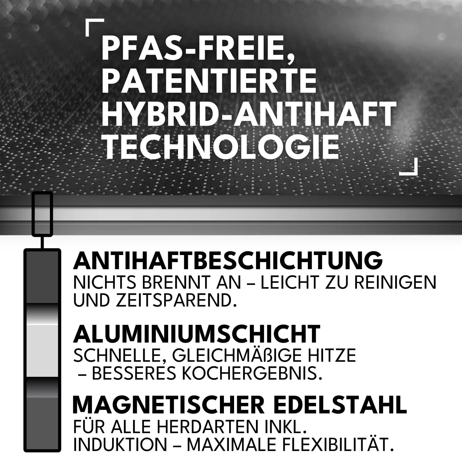 Каструля Onyx Cookware 20 см, 2.8 л, з покриттям, індукційна, для всіх типів плит, стійка до подряпин, антипригарна поверхня, 3-шарова нержавіюча сталь/алюміній, фото №3 Каструля Onyx Cookware 20 см, 2.8 л, з покриттям, індукційна, для всіх типів плит, стійка до подряпин, антипригарна поверхня, 3-шарова нержавіюча сталь/алюміній, фото №3