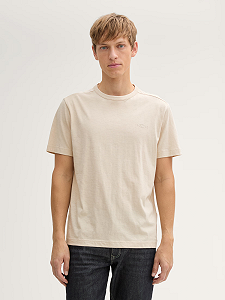 Футболка Basic cotton  1045627-10336 Tom Tailor Бежевий 3XL - Фото 1