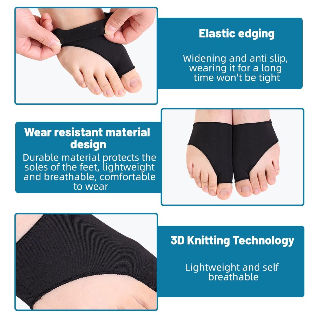 Шкарпетки для корекції великого пальця стопи Hallux Valgus, для полегшення болю, фото №3 Шкарпетки для корекції великого пальця стопи Hallux Valgus, для полегшення болю, фото №3