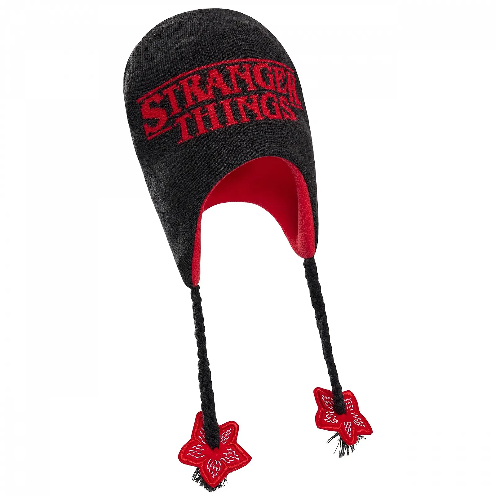 Зимняя шапка бини Stranger Things для девочек, один размер, с ушками, фото №1