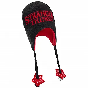 Зимняя шапка бини Stranger Things для девочек, один размер, с ушками - Фото 1