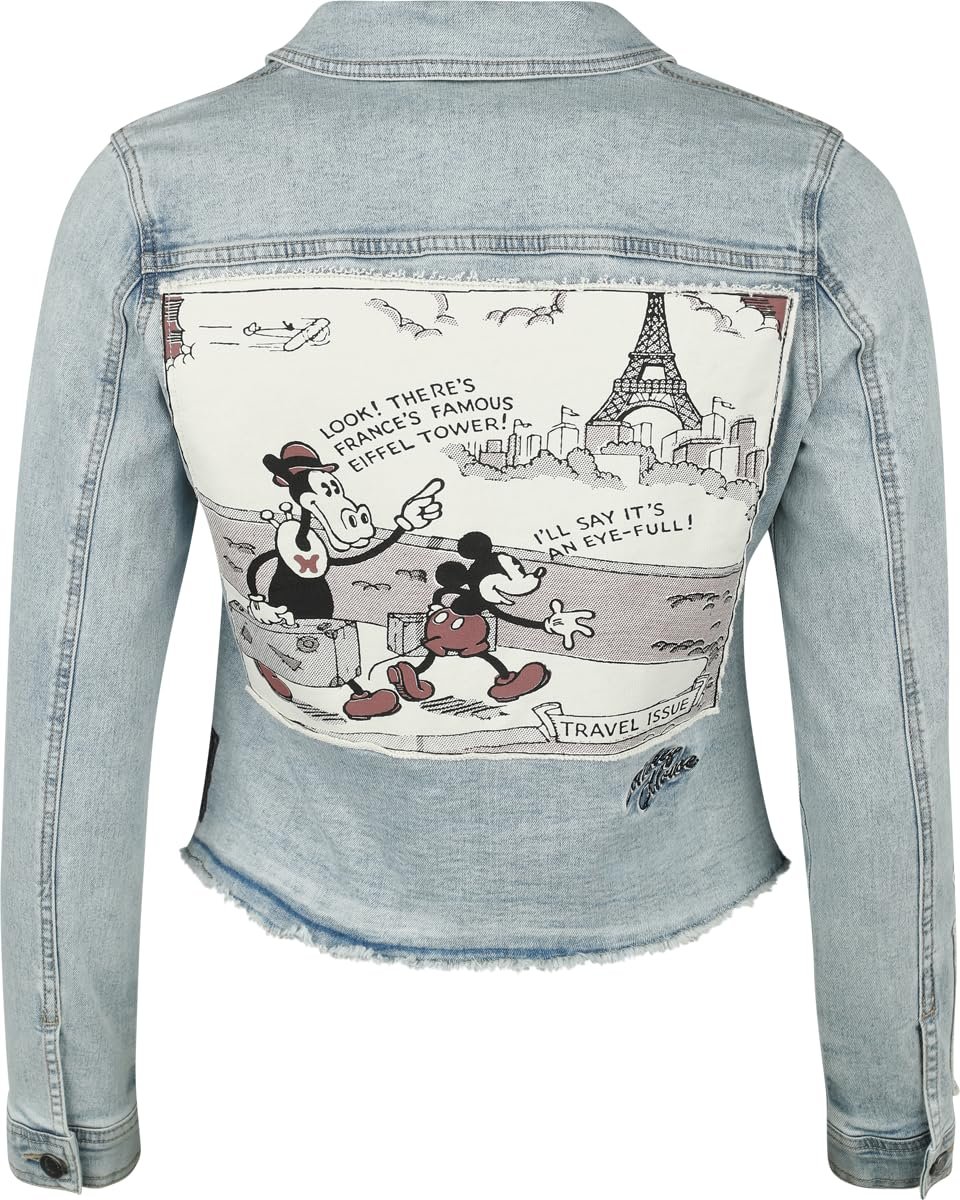Джинсовая куртка Mickey Mouse Travel Issue Женская Деним / Синий Disney, Fan Merch, Films, фото №2