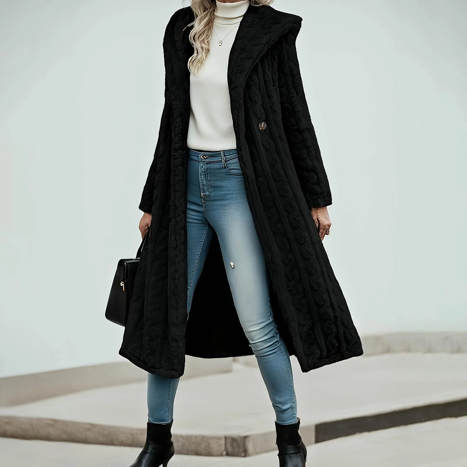 Жіноче зимове пальто для вулиці, на кожен день, фото №4 Жіноче зимове пальто для вулиці, на кожен день, фото №4