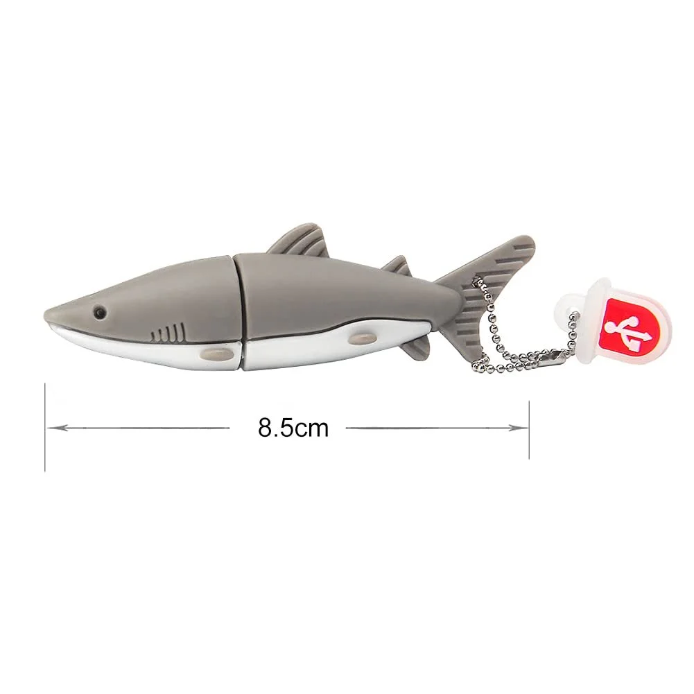 USB-флеш-накопичувач BORLTER CLAMP 64 GB Shark Shape USB 2.0, фото №5 USB-флеш-накопичувач BORLTER CLAMP 64 GB Shark Shape USB 2.0, фото №5